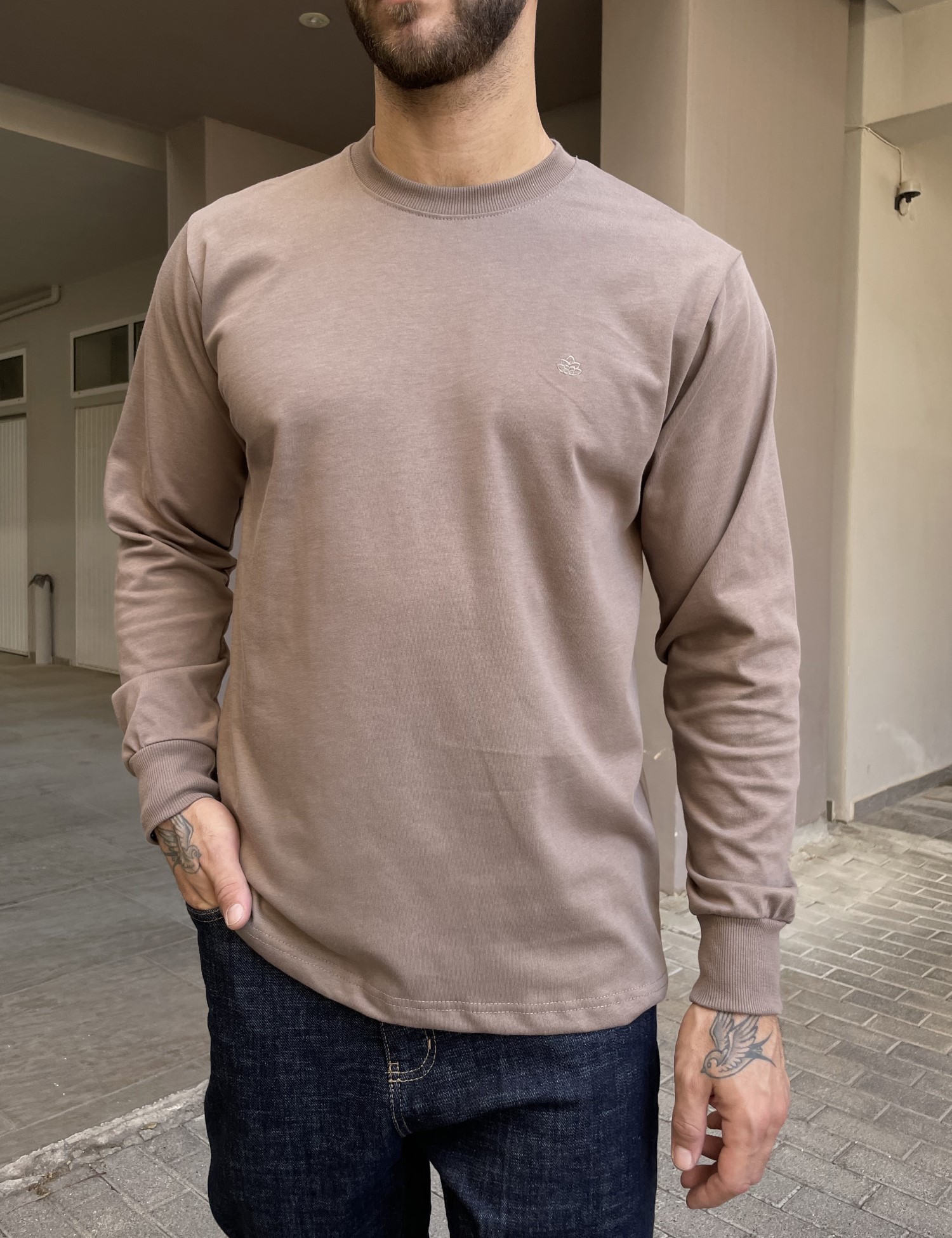 Everbest Ανδρική πούρο βαμβακερή μπλούζα Plus size 2610160P φωτογραφία